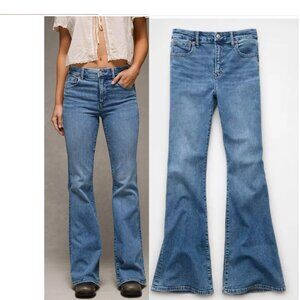 AE Luxe Super High-Waisted Flare Jean Size 10